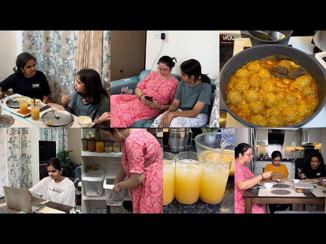 Indian Moms Lunch to Dinner Routine with Kids Study Plan | Kathal Kofta Curry/OnePotMeal/Aam Panna