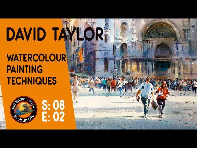 Watercolour painting techniques and tutorial with David Taylor I Colour In Your Life