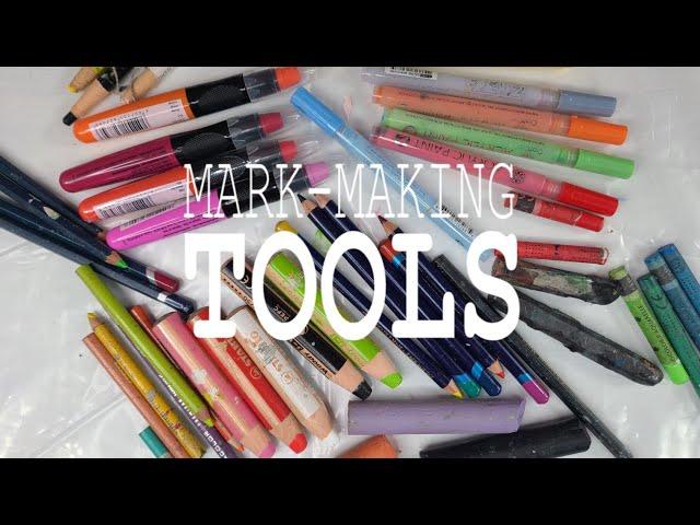 Mark-Making Tools for your Mixed Media Paintings | Betty Franks