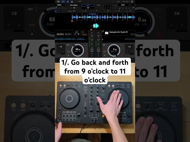 How to baby scratch like pro DJ#dj #mix #scratch #pioneer #flx4 #djing #prodj #discjockey #djscratch