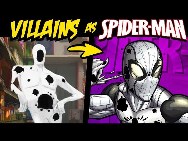 What if SPIDERMAN VILLAINS Were SPIDERMAN?! (Stories & Speedpaint)