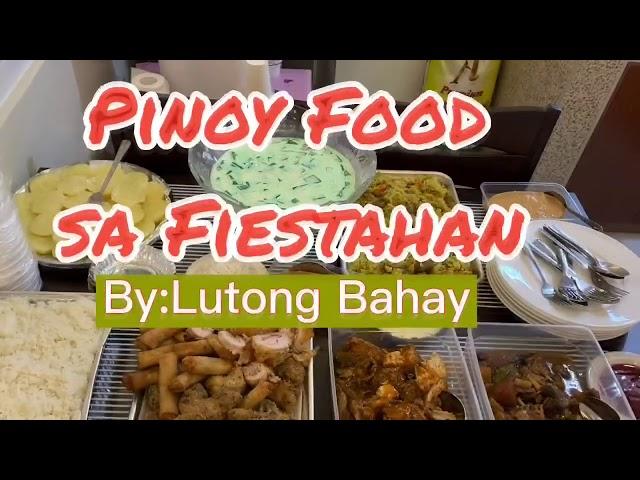 Handaan sa Fiesta. Pinoy Food