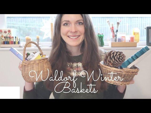 Waldorf Winter Basket for Toddlers - Nature Study & Seasonal Crafts