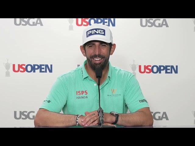 Matthieu PAvon Saturday Flash Interview 2024 US Open Championship · Round 3