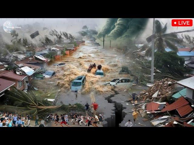 Philippines In Chaos! Super Typhoons, Flash floods and Volcano eruptions trigger Tsunami