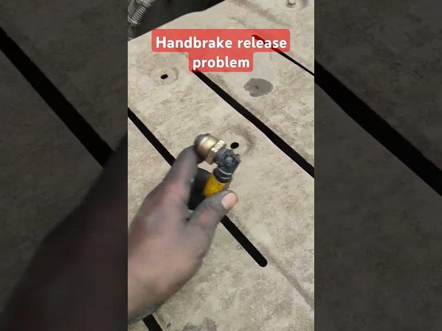 handbrake release problem #automobile #bharatbenztruck #mechanic