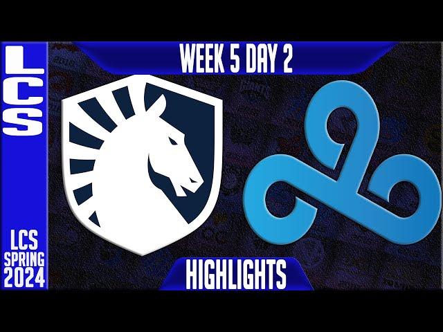 TL vs C9 Highlights | LCS Spring 2024 Week 5 Day 2 | Team Liquid vs Cloud9