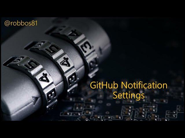 GitHub Notification Settings