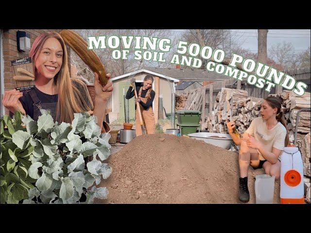 Moving 5000 Pounds Of Soil & Compost! Beneficial Nematodes, Planting Broccoli & Starting Luffa! VLOG