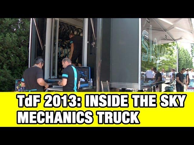 Tour de France 2013: Inside the Sky Mechanics' Truck
