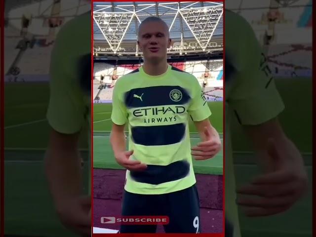 The first message from Erling Haaland after Manchester City's victory in the opening of the league