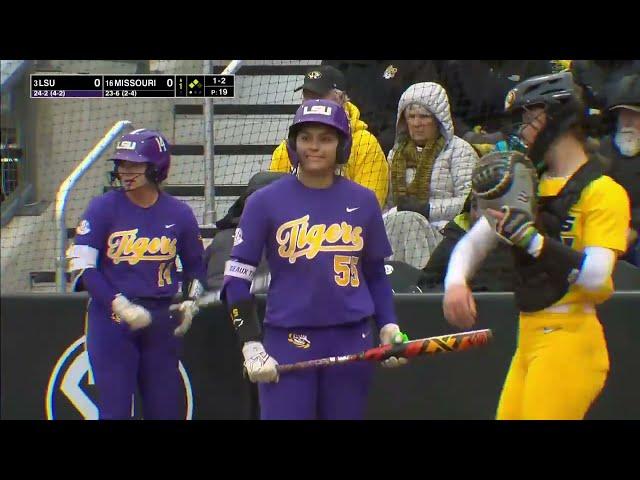 #3 LSU vs #16 Missouri | Game 1 | Full College Softball 03/22/2024