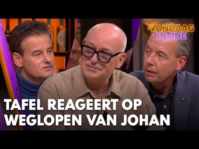 Vandaag Inside-tafel reageert uitgebreid op het weglopen van Johan Derksen  | VANDAAG INSIDE