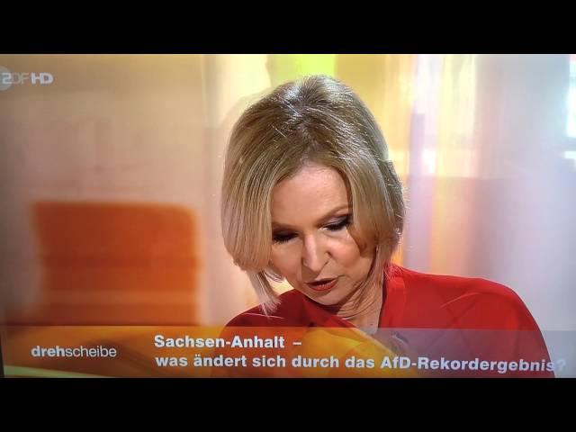 TV presenter collapses during live broadcast in German TV at ZDF drehscheibe