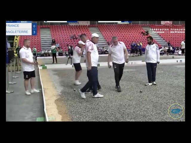 France vs England, European Petanque Championship 2023