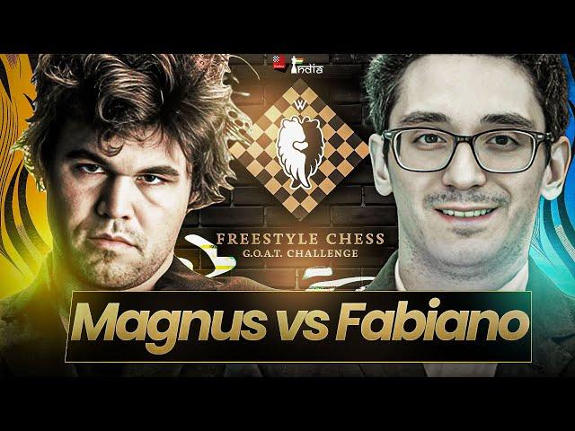 Magnus Carlsen vs Fabiano Caruana | Fabi in a must-win | Freestyle Chess Game 2