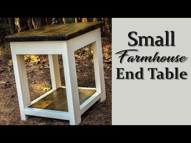 DIY Small Farmhouse End Table