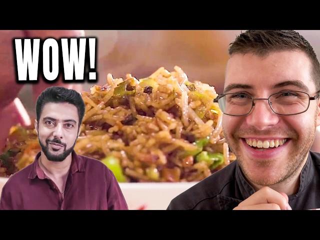 Pro Chef Reacts.. To Chef Ranveer Brar's INDIAN Fried Rice!