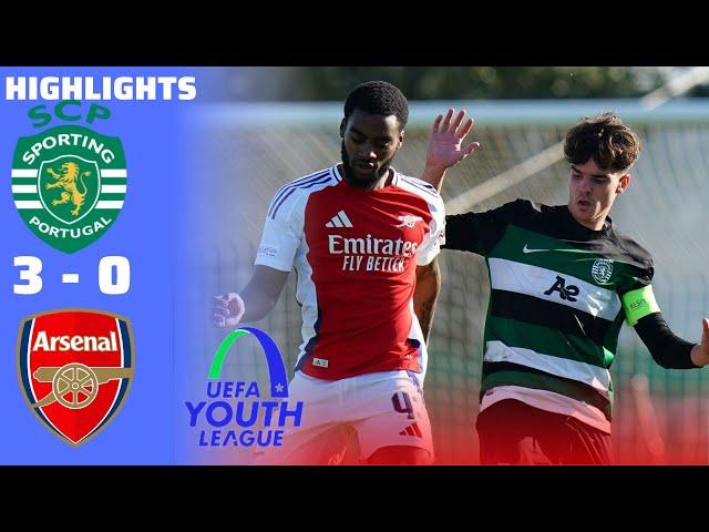 Sporting CP 3-0 Arsenal | UEFA Youth League u19 Highlights & Goals