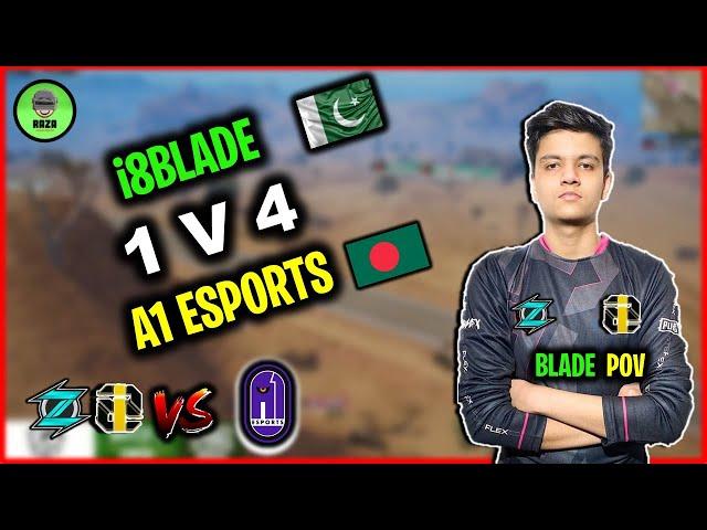 @bladepubg 1V4 CLUTCH A1 ESPORTS | TEAM i8 VS A1 ESPORTS | @esportscounty