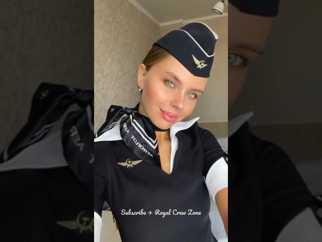 Aeroflot Russian Air Hostess | #shorts | #royalcrewzone | #cabincrew