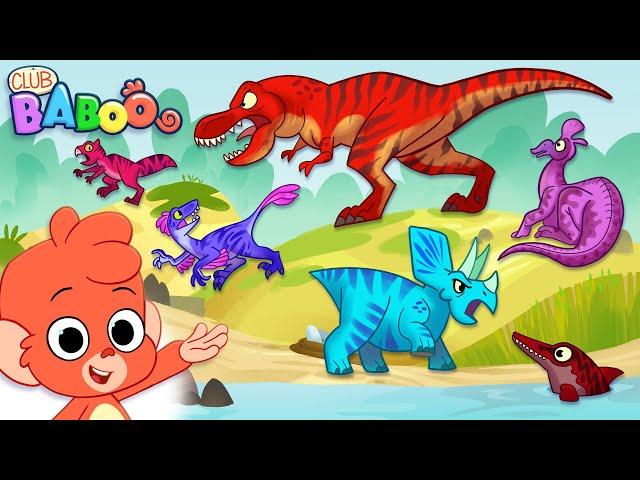 Dinosaur fun with Club Baboo! | It's a Tyrannosaurus Rex and a Triceratops!