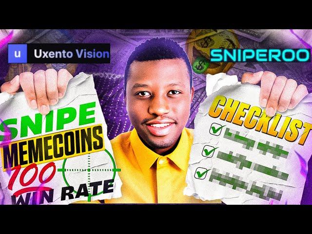 How Top Meme Coin Traders Like Orangie Web3 Find 100x Meme Coins Early ?Uxento Vision & Sniperoo Bot