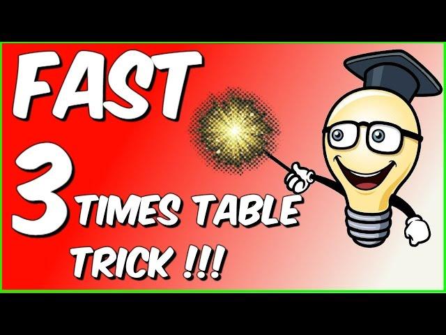 Fast 3 times table trick!!!