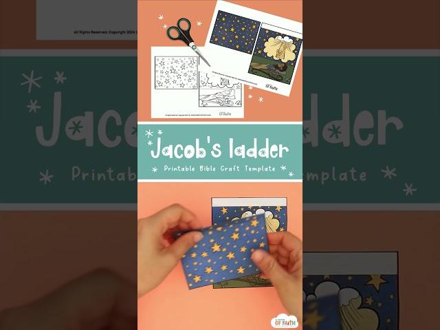 Jacobs ladder Bible craft  #biblecraft #diy #christiancrafts #animatedbible