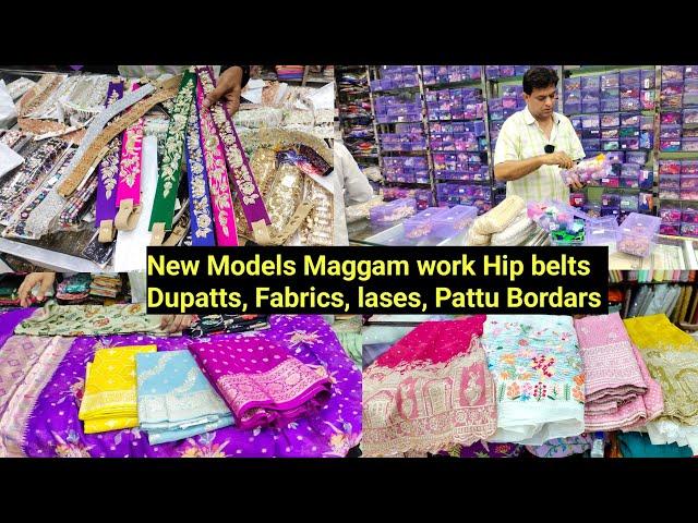 Up coming season కోసం Latest గా వచ్చేసిన Fabrics,Maggam work Hip belts,Dupattas, Lases మరెన్నో️️