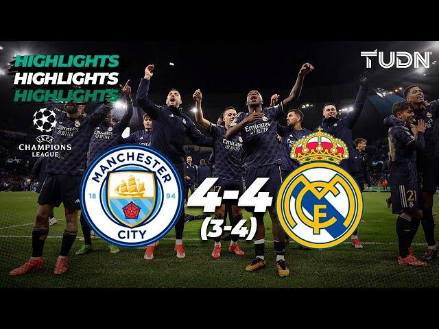 HIGHLIGHTS | Manchester City 1(3)-(4)1 Real Madrid | UEFA Champions League 2023/24 - 4tos | TUDN