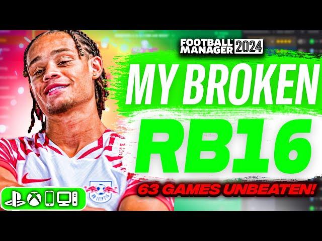 GAME-BREAKING "RB16" FM24 Tactic! (63 GAMES UNBEATEN!) | Best FM24 Tactics!