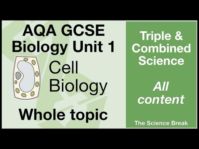 Whole of Unit 1, AQA GCSE Biology - Cell Biology