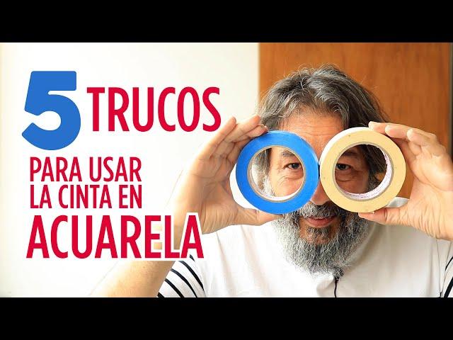 5 TRUCOS PARA USAR LA CINTA EN ACUARELA | JUAN LINARES | TIPS |