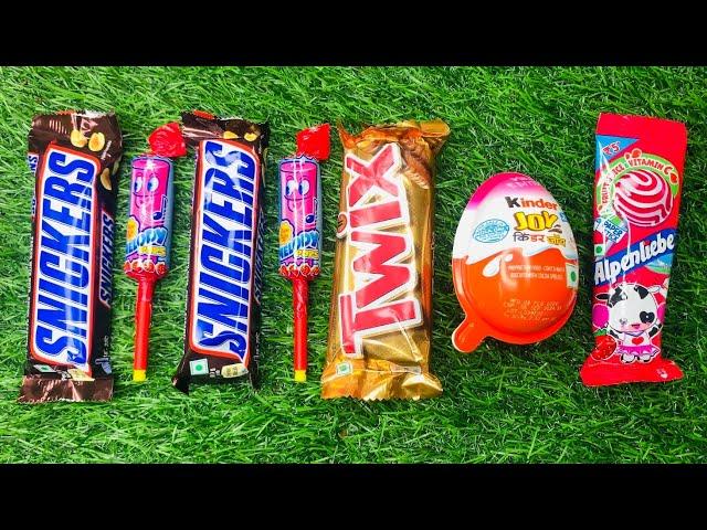 Satisfying video Asmr Lollipops candy and chocolate gummy candy Unboxing video Asmr