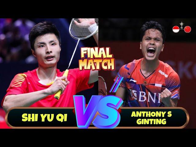 Anthony Sinisuka Ginting vs Shi Yu Qi - Badminton THOMAS CUP 2024 - INA vs CHN | Finals