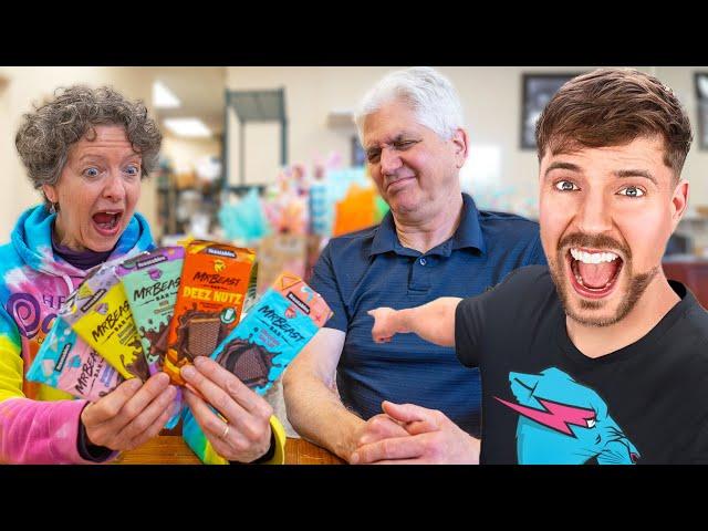 US Candy Makers Try Mr. Beast's Candy Bars!