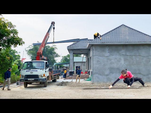 The Final Steps To Complete a $50,000 House - She has been busy working continuously for 3 months