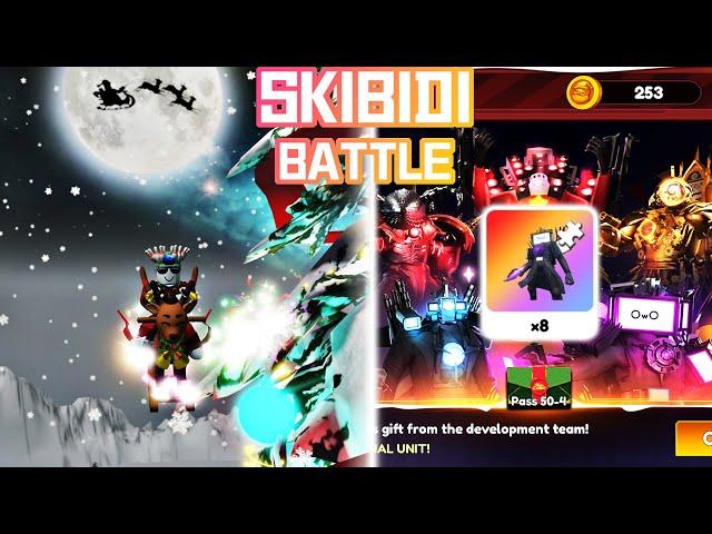 A FREE ETERNAL UNIT for Everyone in the  NEW CHRISTMAS EVENT in SKIBIDI TOILET BATTLE Update 0.5.28