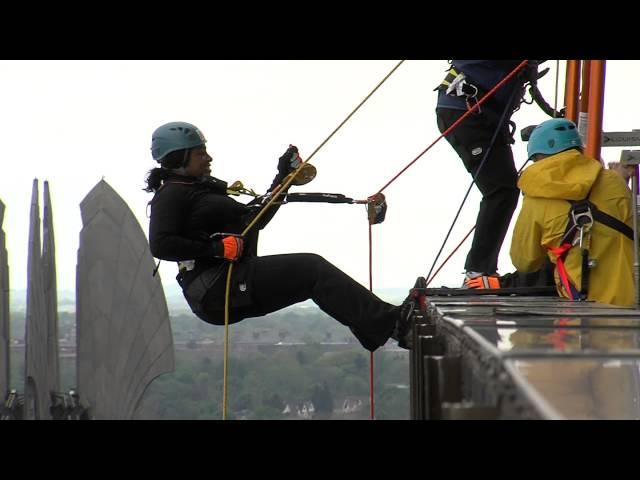 WXXI News: Mayor Lovely Warren Rappels Off of First Federal Bldg.