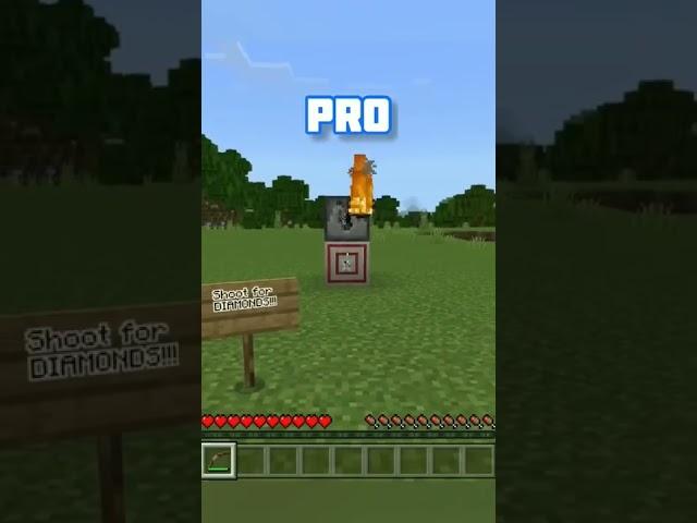 Minecraft NOOB vs PRO vs HACKER Pranks! #shorts #minecraft