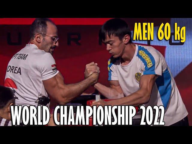 Men 60 kg RIGHT - World Armwrestling Championship 2022