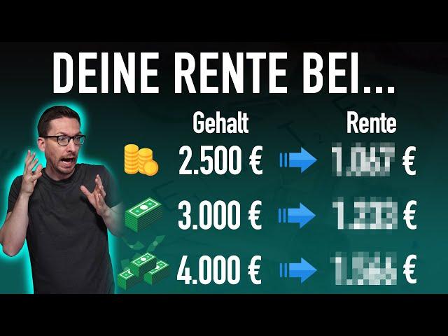 Diese RENTE bekommst DU bei 2500/3000/4000 € Gehalt!