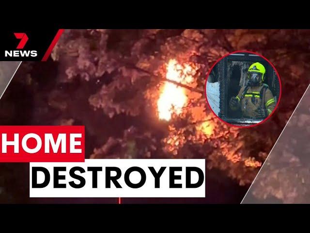 Elderly man in critical condition after escaping house fire in Northern Beaches | 7NEWS