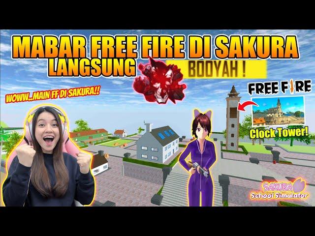 BISA MABAR FREE FIRE DI SAKURA??? LANGSUNG BOOYAH!! BURUAN COBAIN!! SAKURA SCHOOL SIMULATOR-PART 495