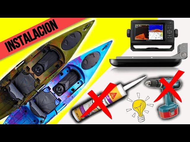 Como poner el TRANSDUCTOR de la SONDA al KAYAK sin hacer Agujeros ni usar Siliconas!! || Tutorial