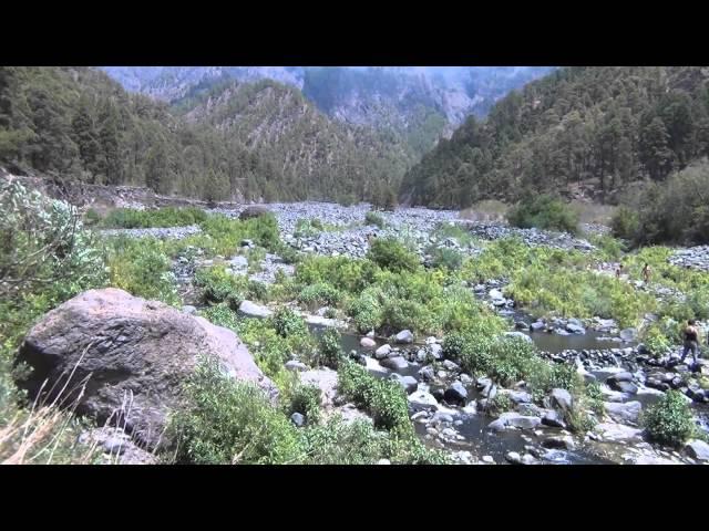 Ruta Los Brecitos -Taburiente.Caldera de Taburiente. Isla de La Palma