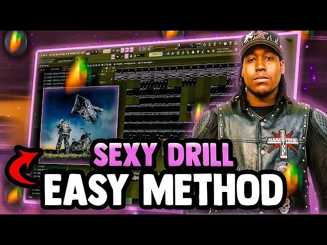 How CASH COBAIN makes SEXY DRILL Beats for DON TOLIVER (Hardstone Psycho) FL studio 2024 Tutorial