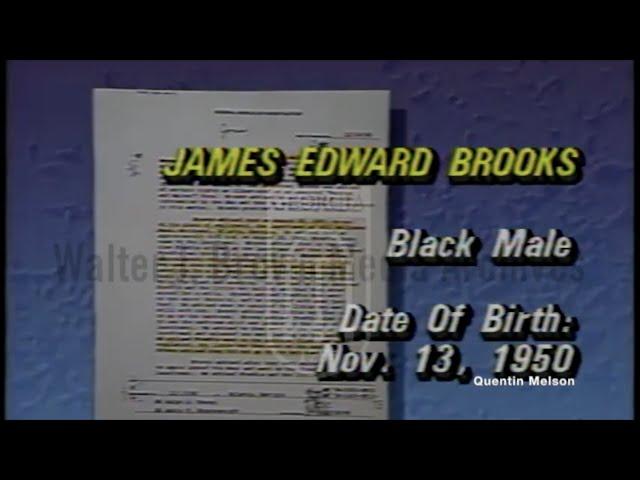 Sidney Dorsey Says James "Jaimie" Brooks Killed Atlanta Child Murder Victim Clifford Jones (1/6/87)