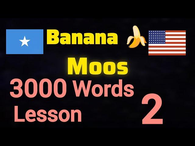 3000 Words Lesson 2 | English - Somali @Luqadda